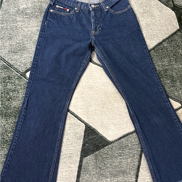 Vintage Tommy Hilfiger Blue Bootcut Jeans Size 7 - Picture 1 of 11
